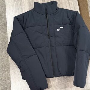 Travis Mathew Black Puffer Cropped Utah Jazz